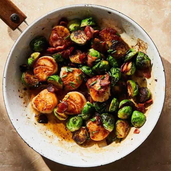 Seared scallops